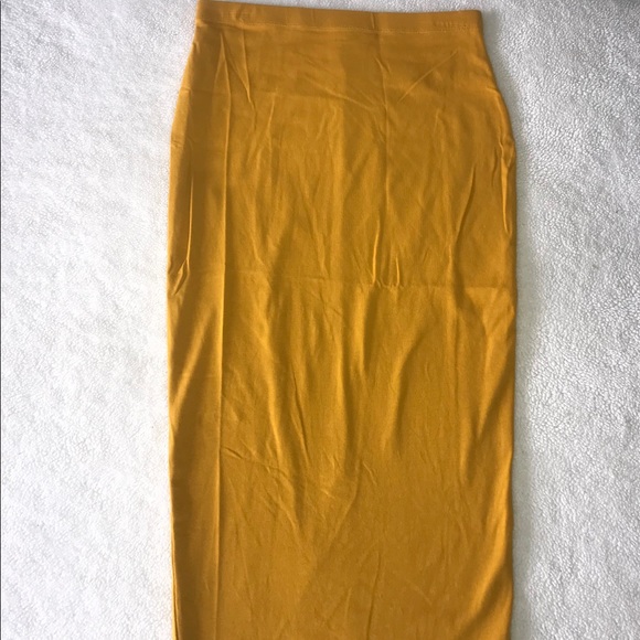 ✏️Yellow Marigold ASOS Pencil Skirt NWOT ✏️ - Picture 2 of 6